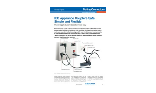 IEC Appliance Couplers Safe, Simple and Flexible