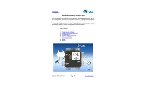 Interfacing Microcontrollers to the Industrial World