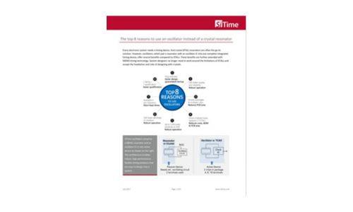 The top 8 reasons to use an oscillator instead of a crystal resonator